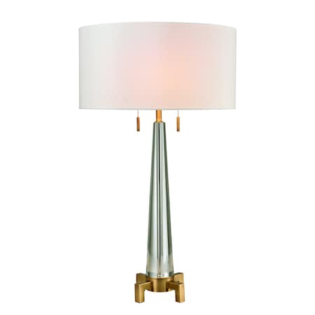 Bedford 30'' High 2-Light Table Lamp - Aged Brass